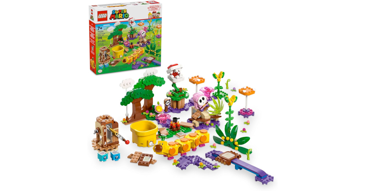 Amazon:LEGO Super Mario Soda Jungle Maker Set 71434 (598 pcs)只賣$29.95