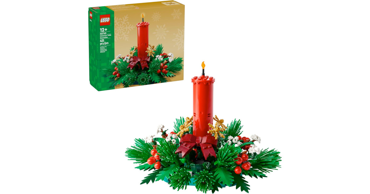 Amazon:LEGO Christmas Table Decoration 40743 (433 pcs)只賣$30
