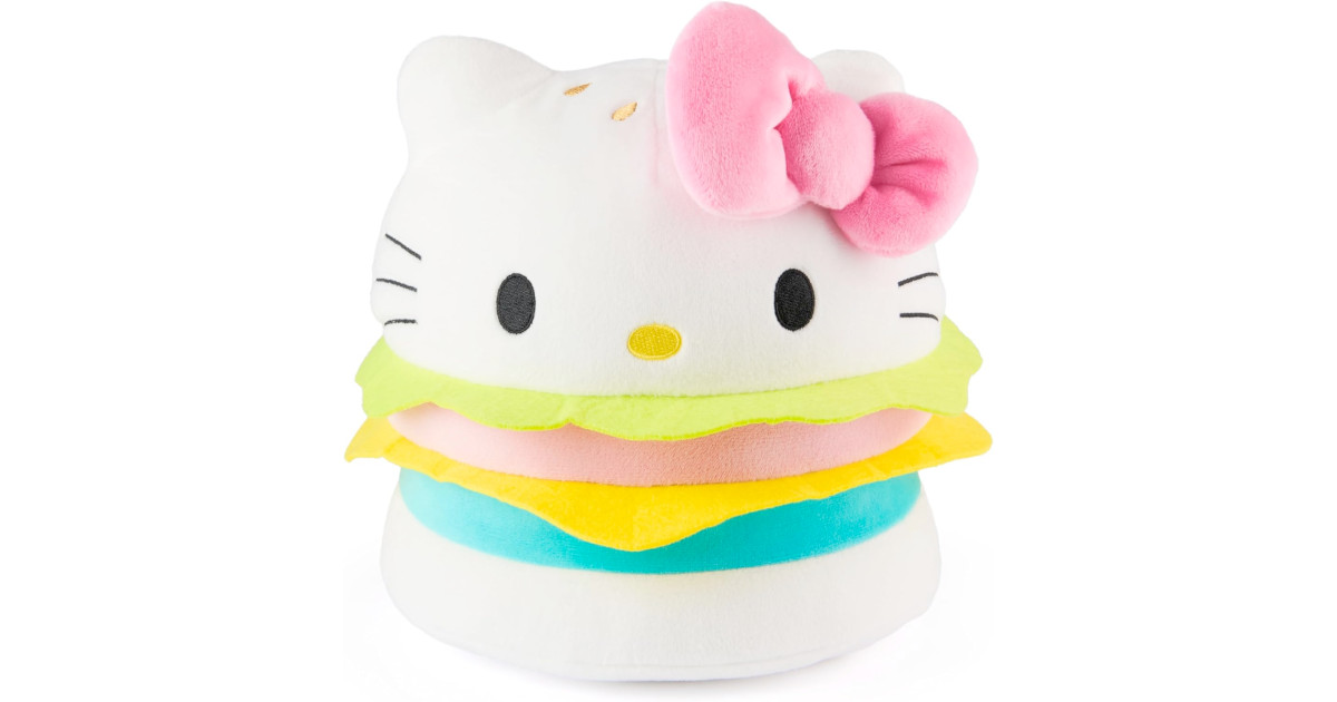 Amazon:GUND Sanrio Official Hello Kitty Hamburger Plush只賣$14.98