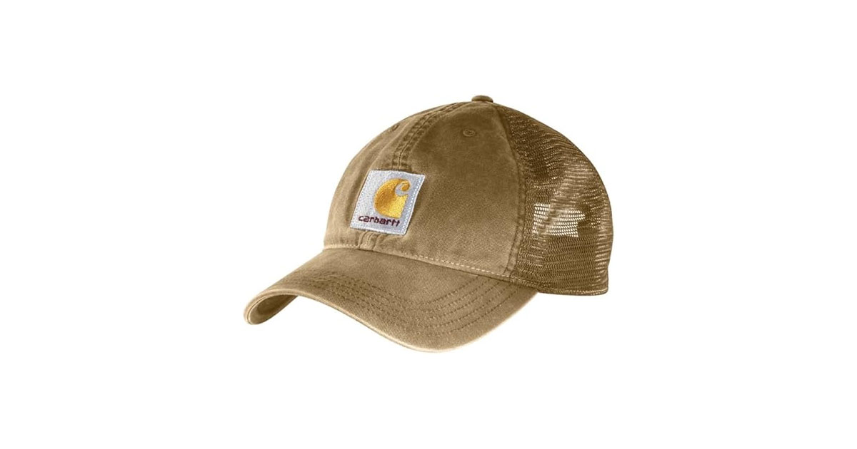 Amazon：Carhartt Mens Canvas Mesh-Back Cap只賣$13.97