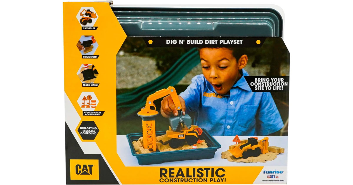 Amazon：CAT Dig N Build Dirt Playset只賣$13.90