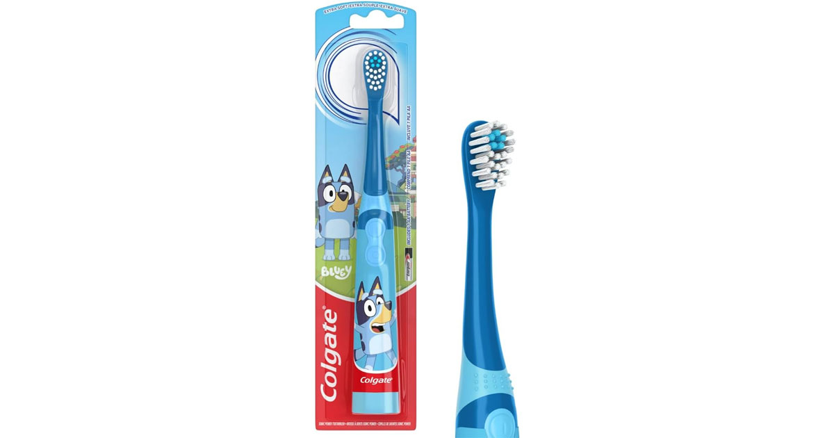 Amazon:Colgate Kids Battery Powered Toothbrush (Bluey)只賣$4.99