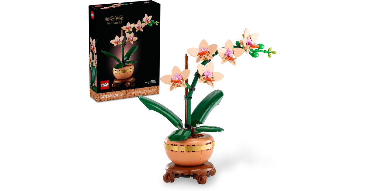 Amazon：LEGO Botanicals Mini Orchid 10343 (274 pcs)只賣$31.12