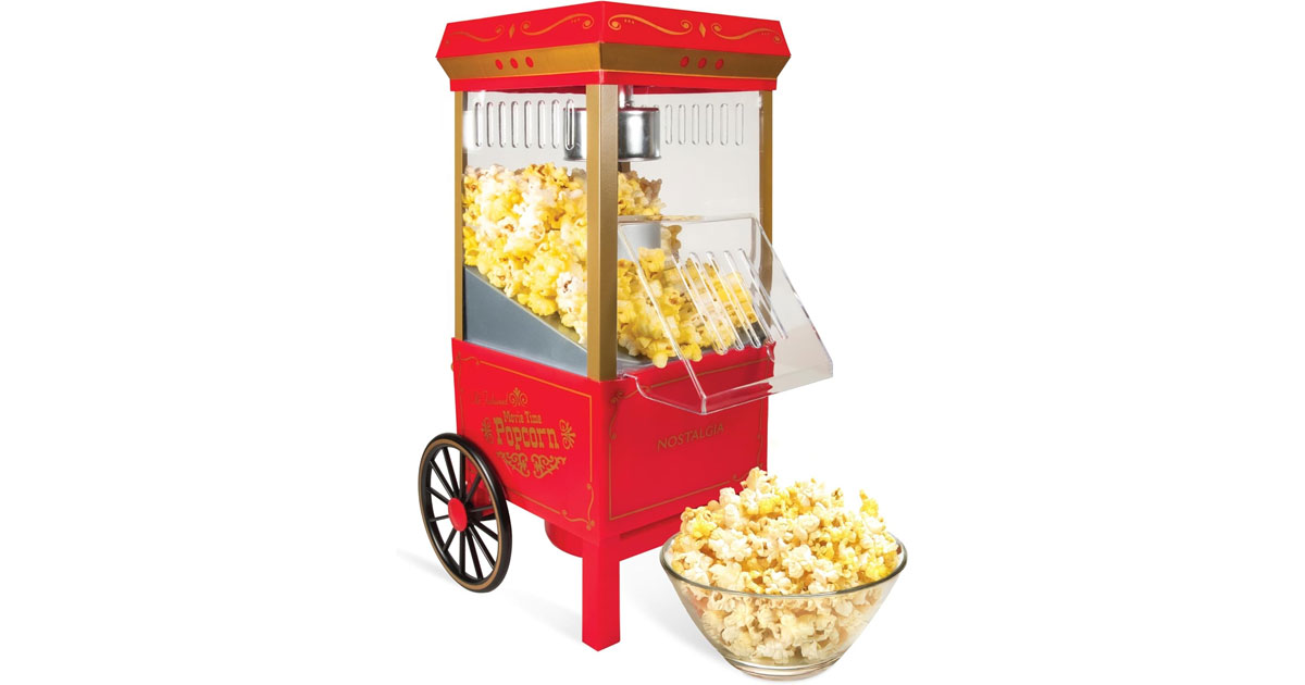 Amazon：Vintage Hot-Air Popcorn Maker Machine只賣$66.25