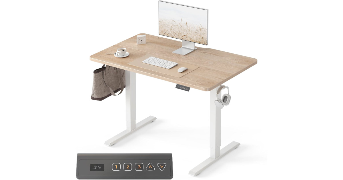Amazon：Electric Standing Desk只賣$129.99