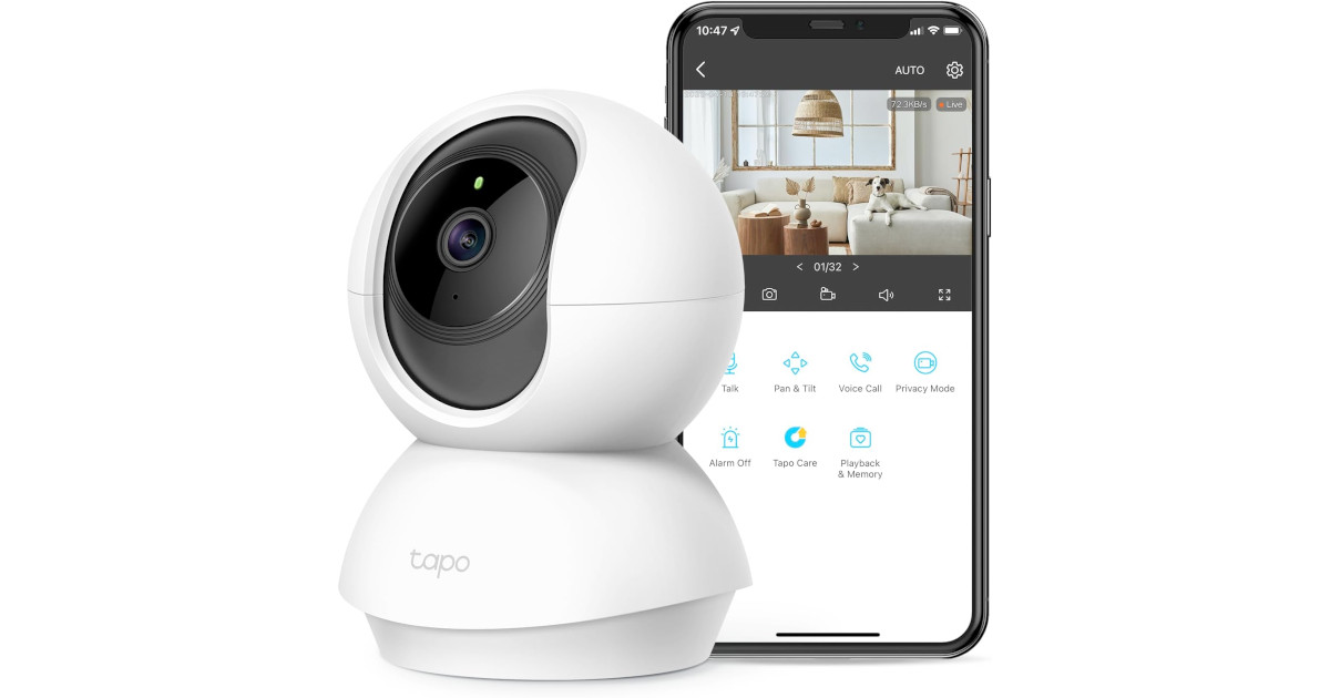 Amazon:TP-Link Tapo 2K Pan/Tilt Indoor Security WiFi Camera只賣$37.99