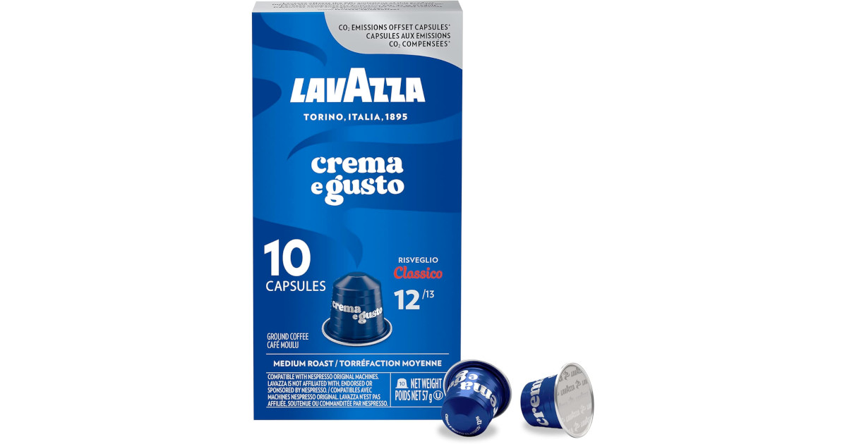 Amazon：Lavazza Crema E Gusto Medium Roast Coffee Capsules只賣$4.97