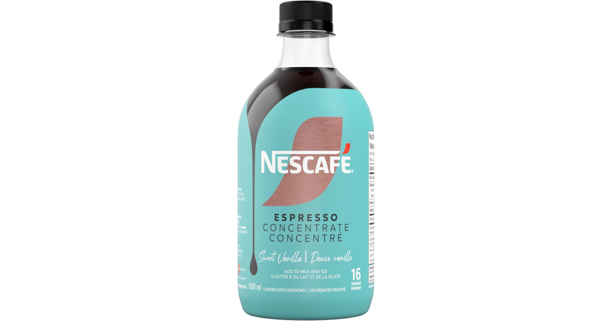 Amazon：NESCAFE Espresso Sweet Vanilla Coffee Concentrate (500ml)只賣$6.49