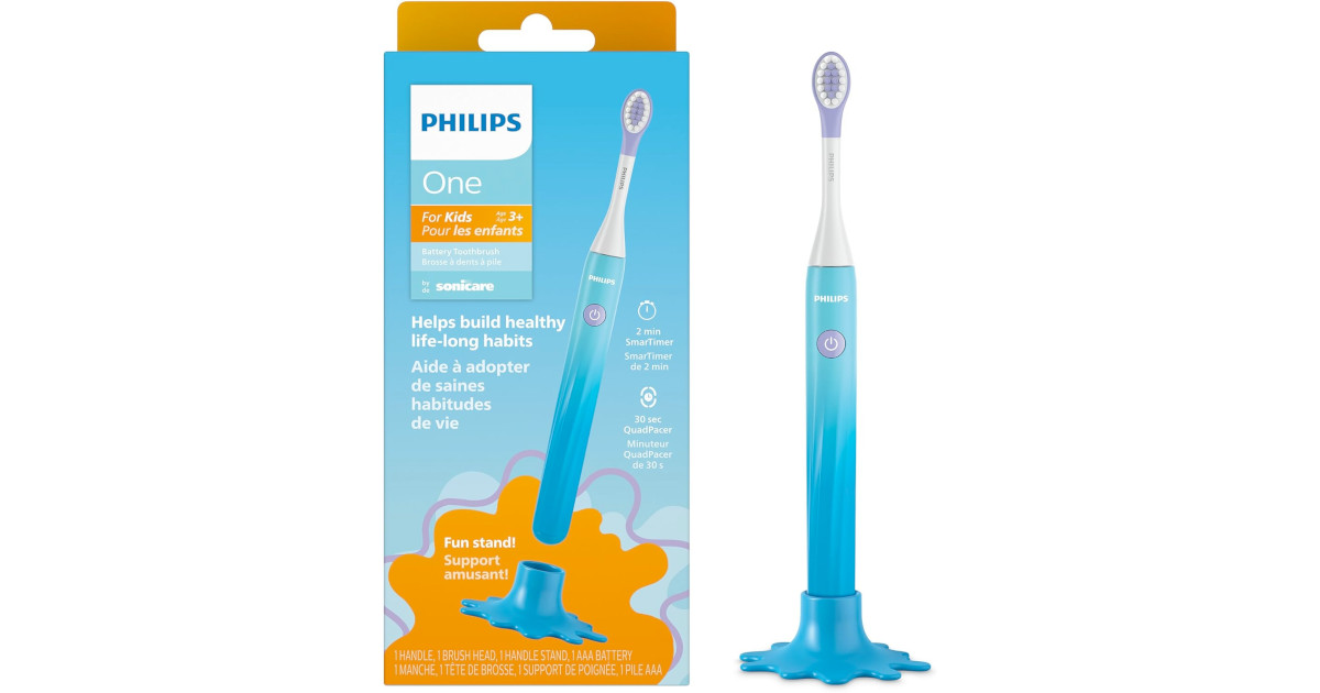 Amazon:Philips One for Kids by Sonicare只賣$19.95
