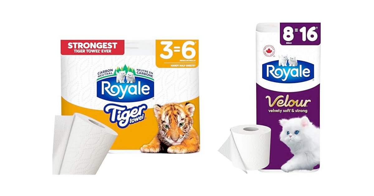 Amazon：Royale Paper Towel (3 Rolls) + Toilet Paper (8 Rolls)只賣$10.99