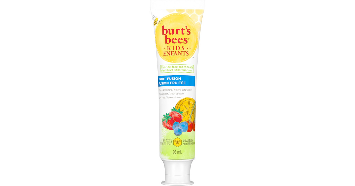 Amazon：Burt’s Bees Kid’s Fluoride Free Toothpaste (95ml, Pack of 2)只賣$4.97
