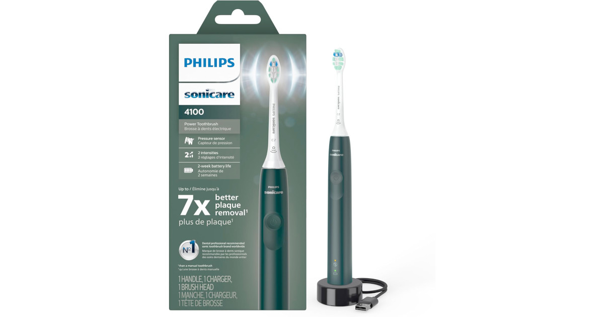 Amazon：Philips Sonicare 4100 Electric Toothbrush只賣$44.96