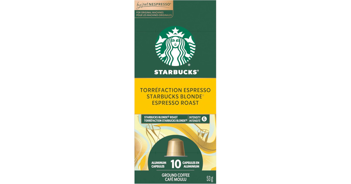 Amazon:Starbucks by Nespresso Blonde (10 Capsules)只賣$6.72