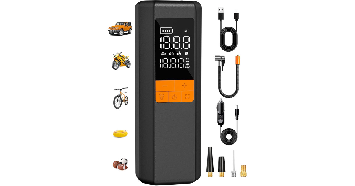 Amazon：Portable Tire Inflator只賣$14.24