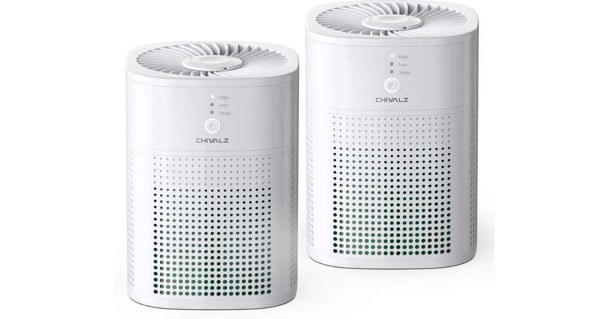 Amazon:Air Purifiers with True HEPA Filter (2 Pack)只賣$62.99