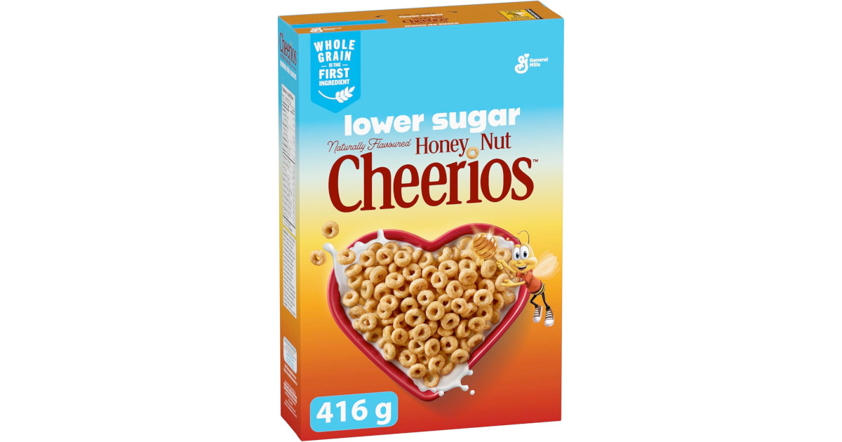 Amazon:Honey Nut Cheerios Cereal Lower Sugar (416g)只賣$3.33