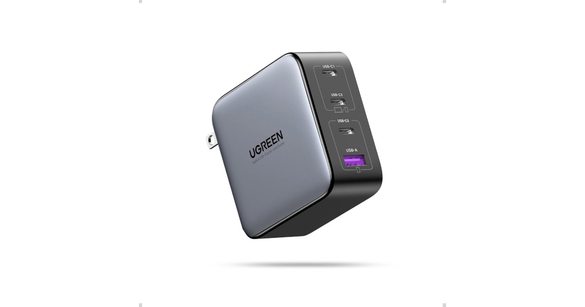 Amazon:UGREEN 100W USB C/A Charger Block只賣$38.87