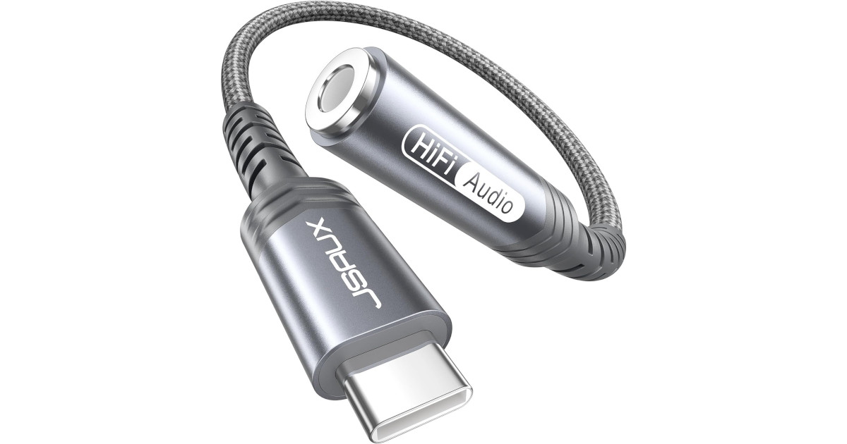Amazon:USBC to 3.5mm Audio Jack Adapter只賣$5.84