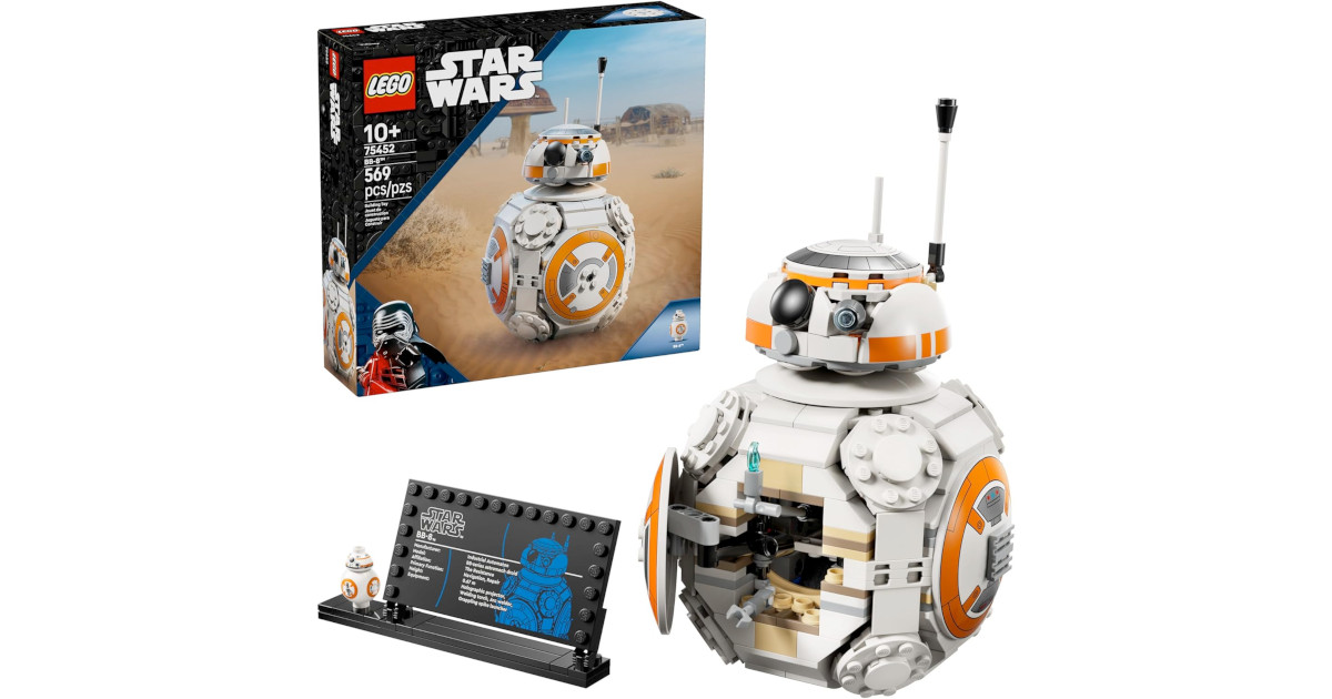 Amazon：LEGO Star Wars BB-8 75452 (569 pcs)只賣$89.99