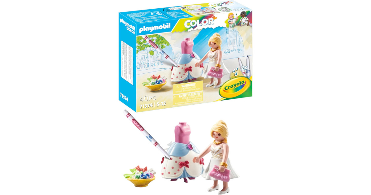 Amazon：PLAYMOBIL Color with Crayola: Fashion Dress Designer只賣$8