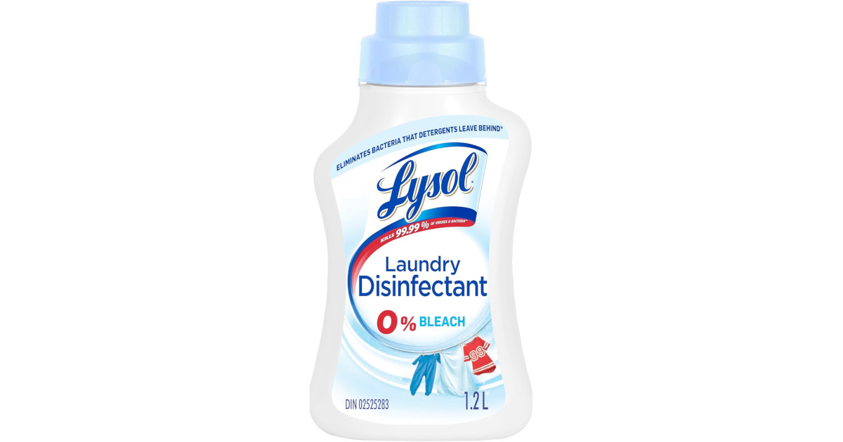Amazon:Lysol Laundry Disinfectant (1.2L)只賣$6.98