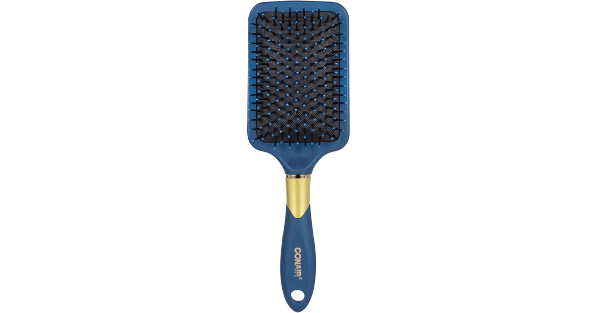 Amazon:Conair Blue Velvet Touch Paddle Brush只卖$5.92(只限Amazon Prime会员)