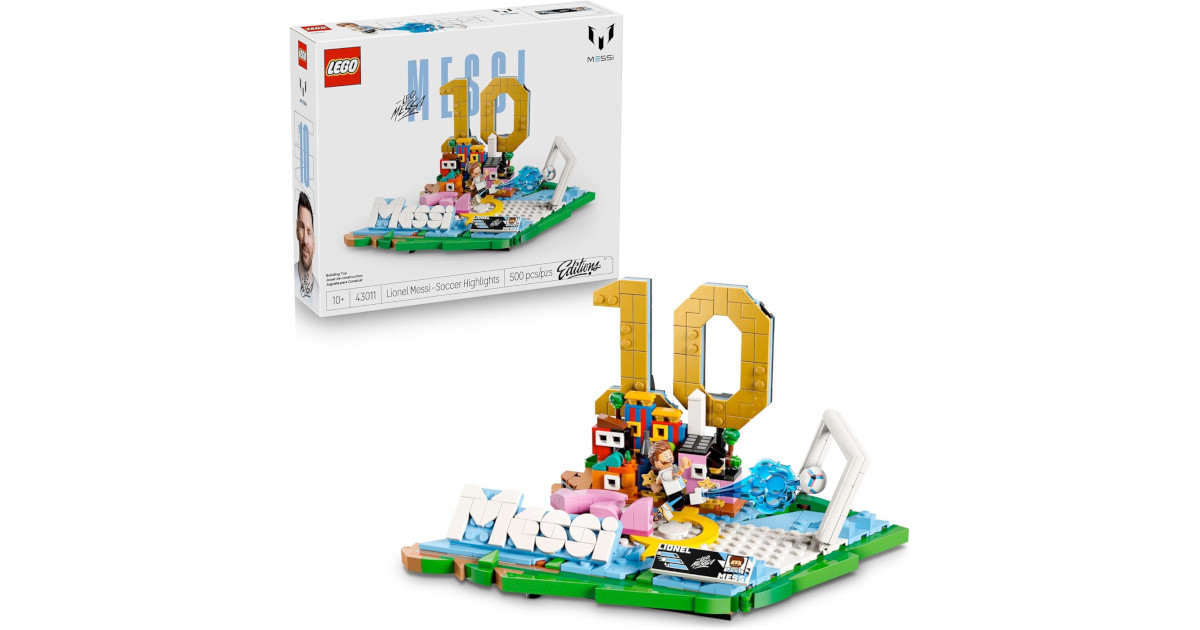 Amazon：LEGO Lionel Messi – Soccer Highlights 43011 (500 pcs)只賣$31.99