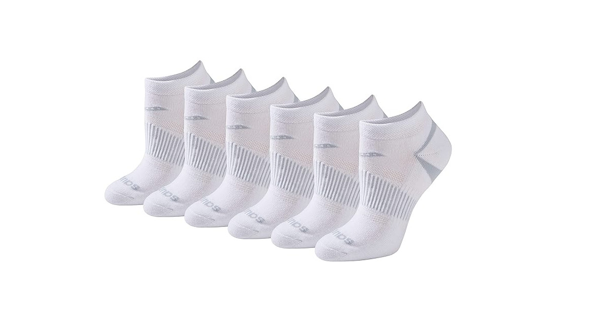 Amazon:Saucony Womens No Show Socks (6 Pairs)只賣$10.23