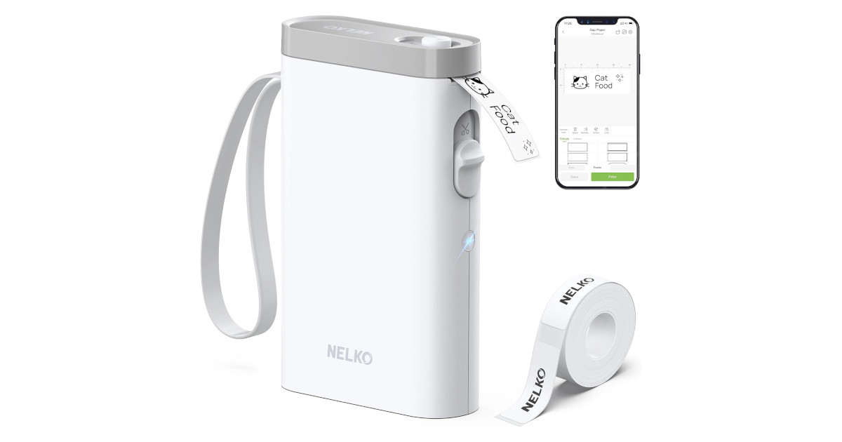 Amazon:Label Maker Machine with Tape只賣$12.99