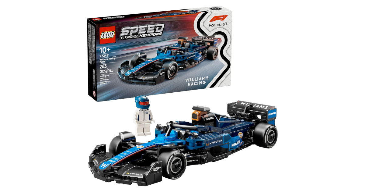 Amazon：LEGO Speed Champions Williams Racing FW46 77249只賣$19.74(只限Amazon Prime會員)
