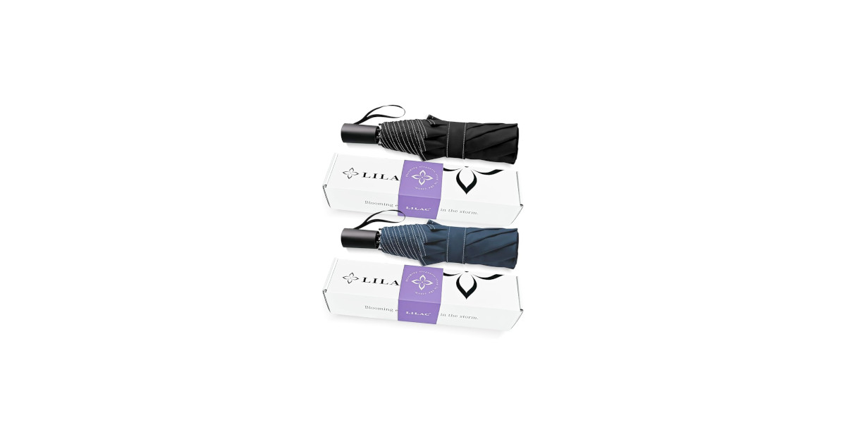 Amazon：Windproof Umbrella (2 Pack)只賣$14.98