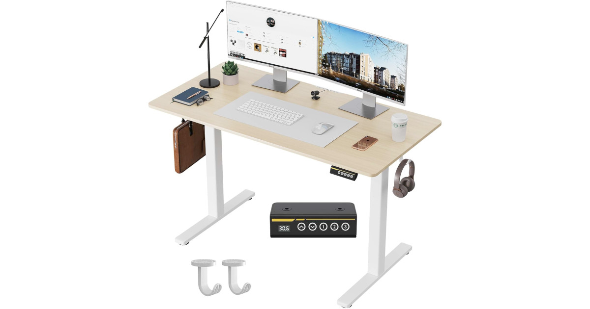 Amazon:Electric Standing Desk (48×24 Inches)只賣$97.99