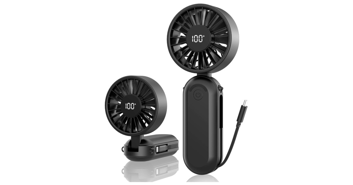 Amazon:Portable Rechargeable Handheld Fan只賣$8.99