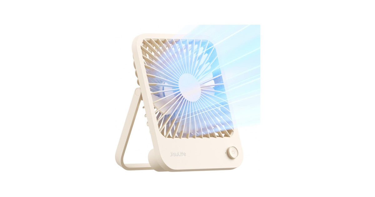 Amazon：兩個JISULIFE Portable Rechargeable Desk Fan只賣$13.99