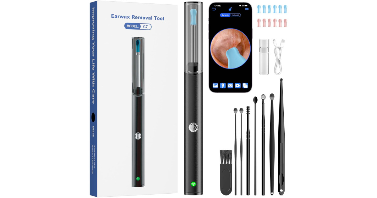 Amazon:Ear Wax Removal HD Endoscope with 6 LED Lights只賣$12.99