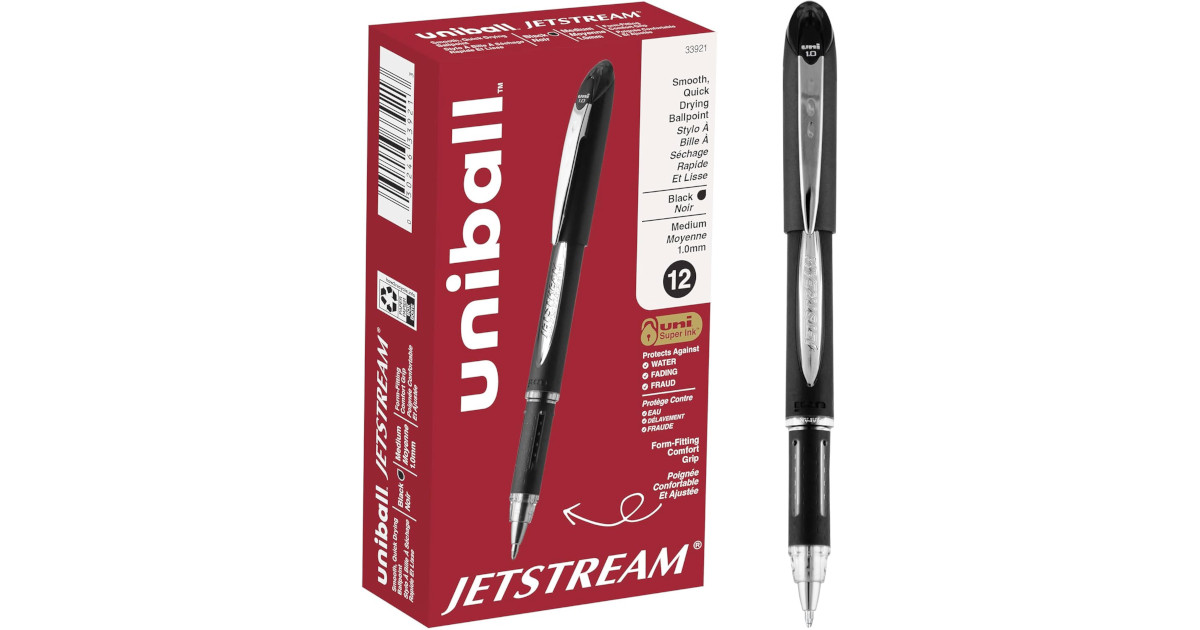 Amazon:uni-ball Jetstream Pen (12 Pack)只賣$13.24