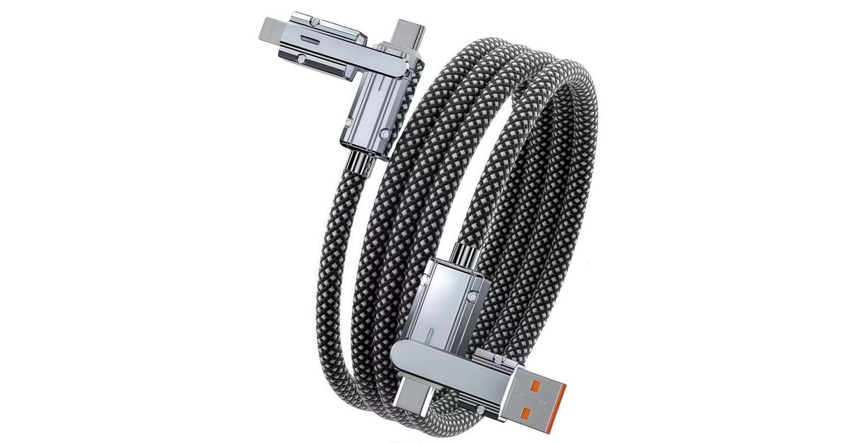 Amazon:4-in-1 Charging Cable (USB A/C to USB C & Lightning)只卖$8.99