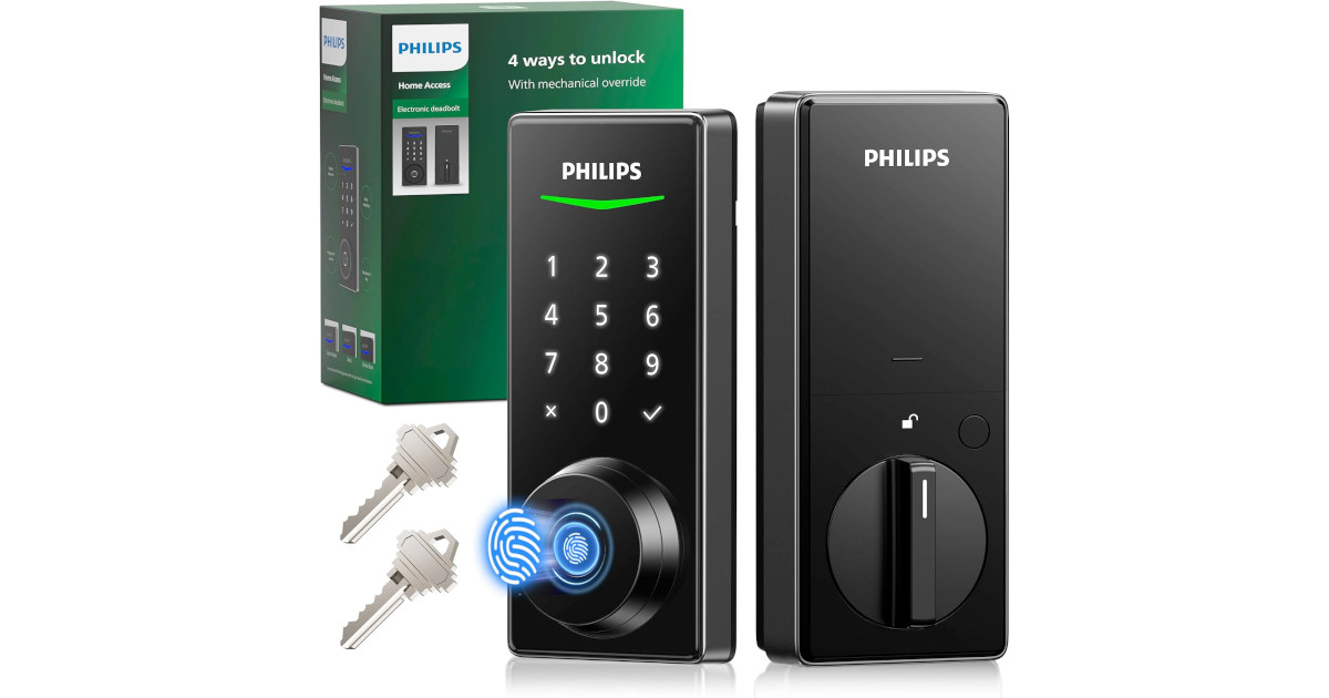 Amazon：Philips Fingerprint Door Lock只賣$89.99