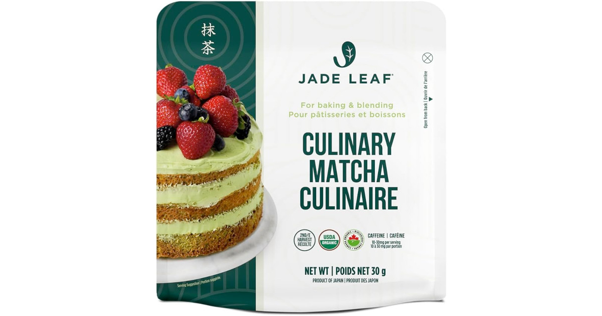 Amazon：Jade Leaf Matcha Powder (30g)只賣$6.99