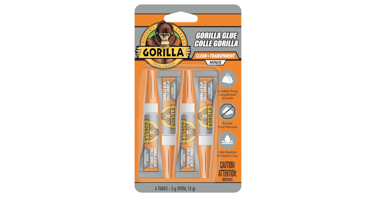 Amazon：Gorilla Glue (4 x 3g Minis)只賣$7.97