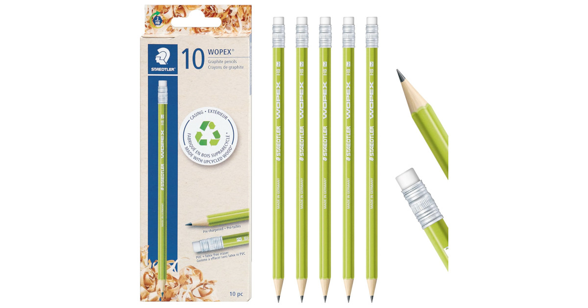 Amazon：STAEDTLER WOPEX Pre-Sharpened Pencils (Pack of 10)只賣$1