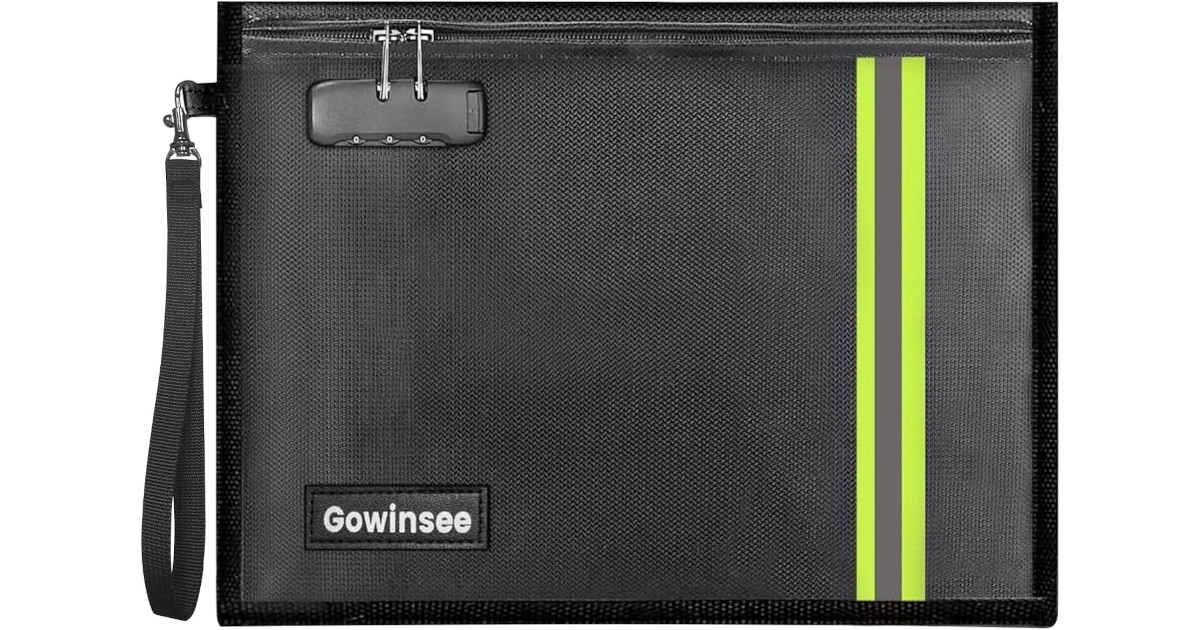 Amazon：Fireproof and Waterproof Bag with Lock只賣$10.81