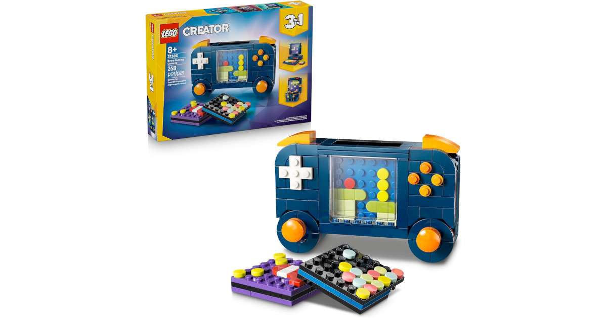 Amazon:LEGO Creator 3 in 1 Retro Gaming Console 31380只賣$19.98