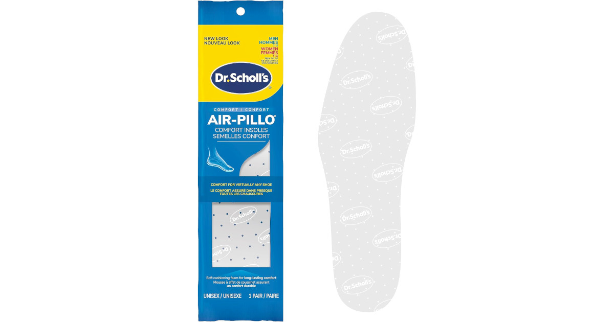 Amazon:Dr. Scholl’s Air-Pillo Comfort Insoles只賣$4.99
