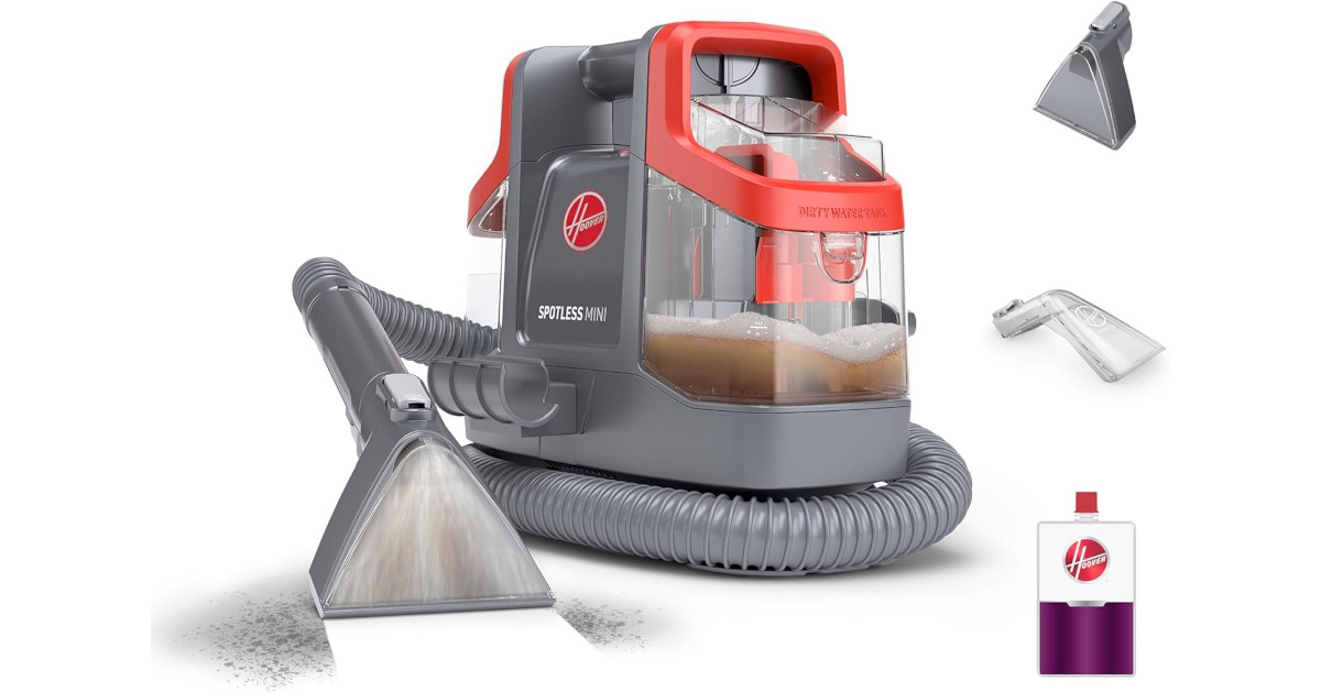 Amazon:Hoover Spotless Mini Portable Upholstery & Carpet Spot Cleaner只賣$84.99