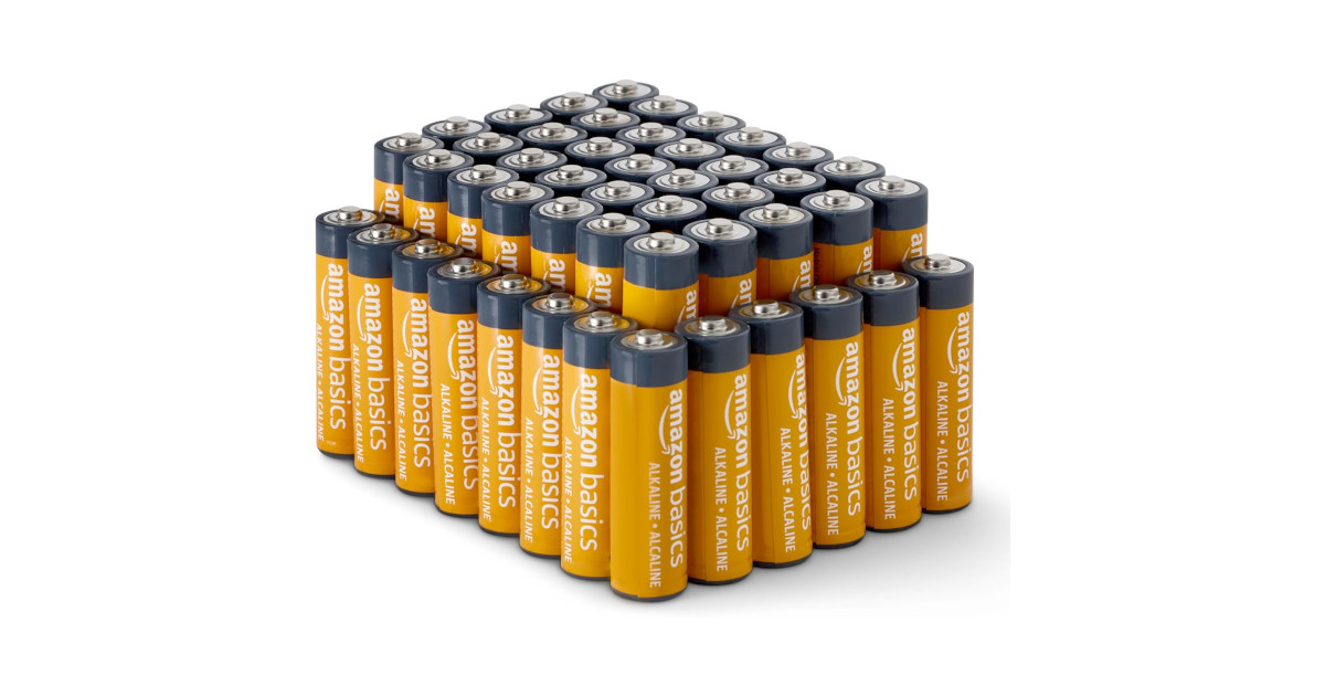 Amazon Basics 48 Pack AA High-Performance Alkaline Batteries只賣$17.05(只限Amazon Prime會員)