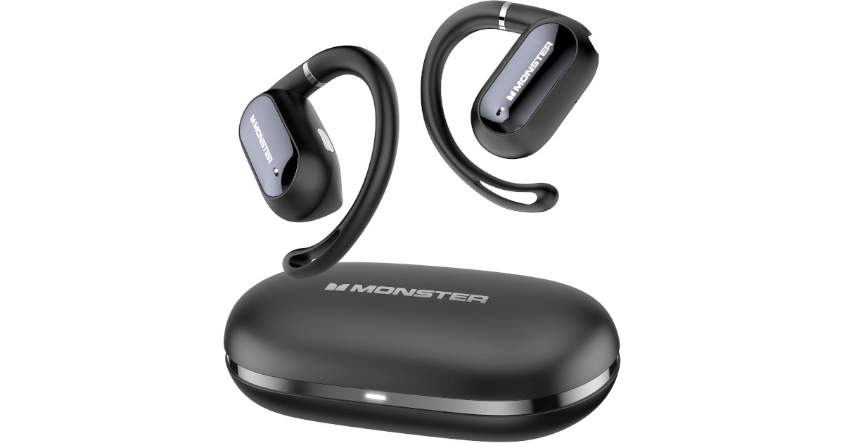 Amazon:Monster Open Ear AC322 Wireless Earbuds只卖$23.69