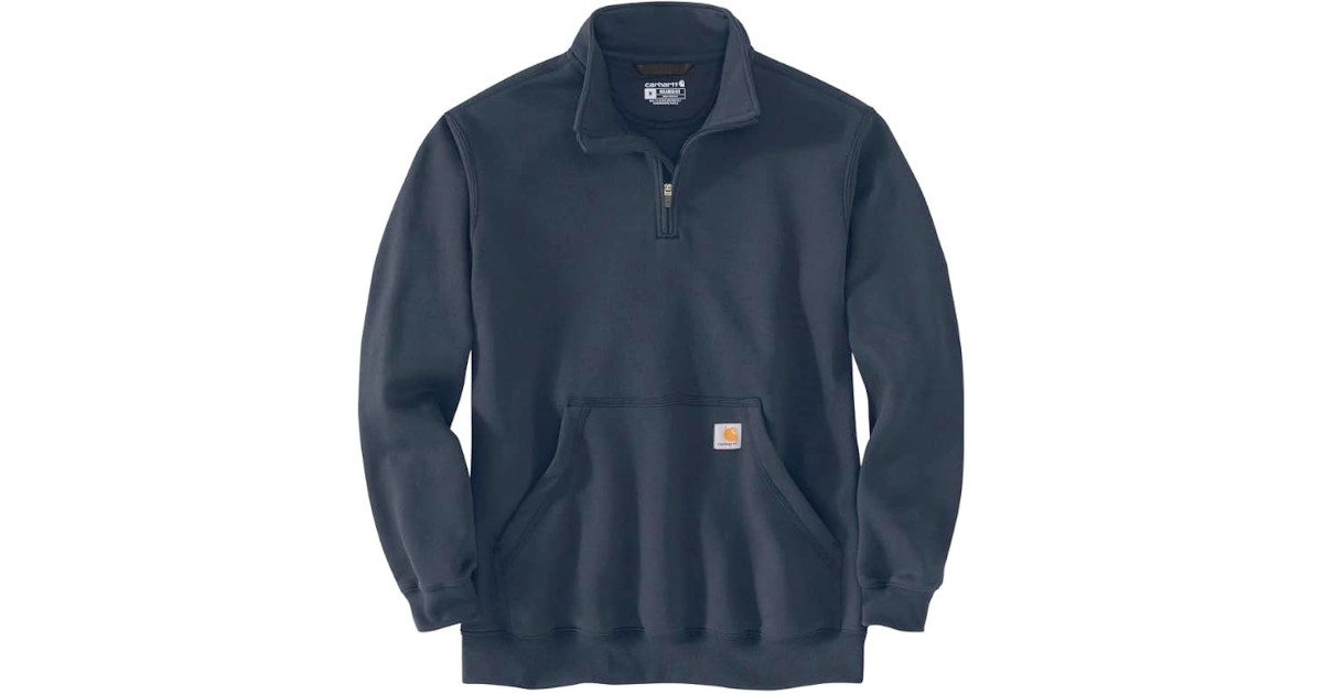 Amazon:Carhartt Mens Loose Fit Midweight Quarter-Zip Mock-Neck Sweatshirt只賣$50.97
