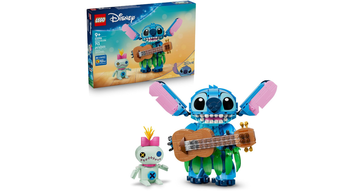 Amazon：LEGO Disney Stitch & Scrump只卖$71.98