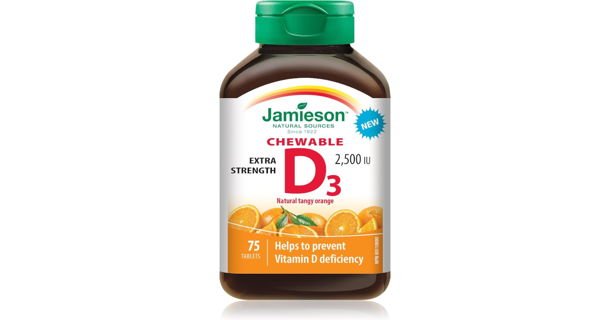 Amazon：Jamieson Vitamin D3 (75 tablets)只賣$5